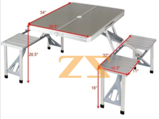 طاولة رحلات قابلة للطي SPLIT TABLE كراسي منفصلة