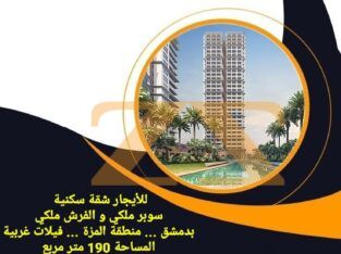 للاجار منزل في دمشق – مزة – فيلات غربية