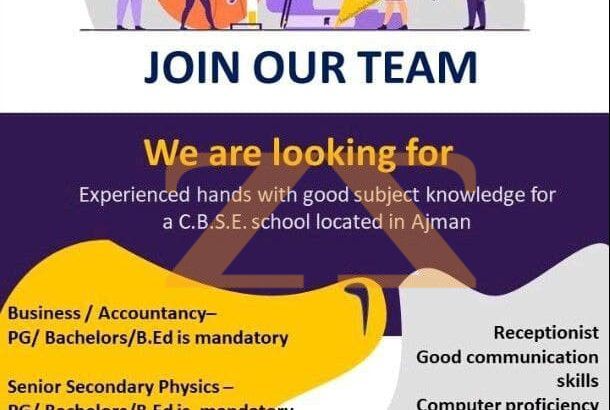 looking for art teacher in UAE