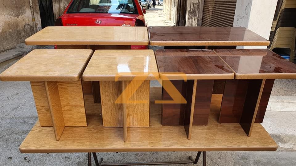 طقم طاولات خشب 3 قطع