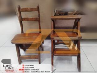 كرسي خشب / درج قلاب قابل للطي مصنوع من خشب الزان