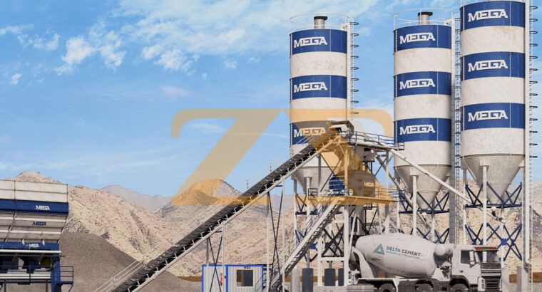 محطة خرسانة 90 م³ خلاط Twin-shaft (إيطالي)