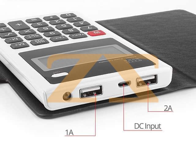 باور بانك بسعة 8000MA مع آلة حاسبة