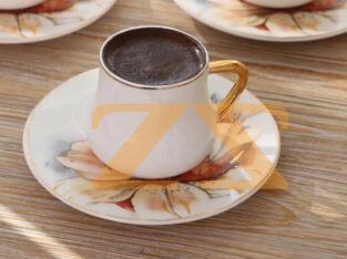 طقم فناجين قهوة من مجموعة LILY الفاخرة