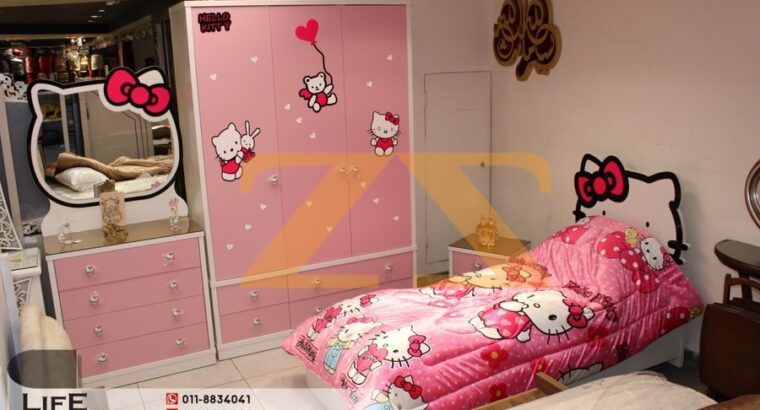 غرفة نوم بناتي Hello kitty
