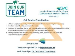 Call Center Coordinators in uae