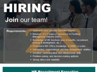 hr recruitment excutive in UAE