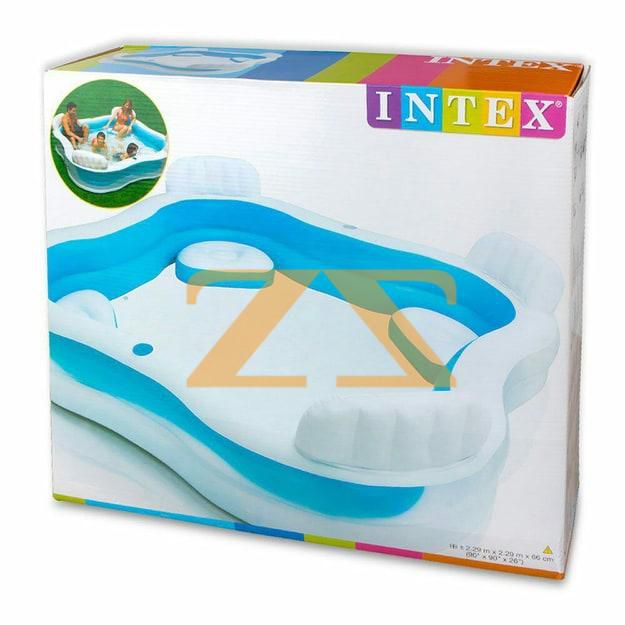 مسبح مربع قابل للنفخ عائلي Intex