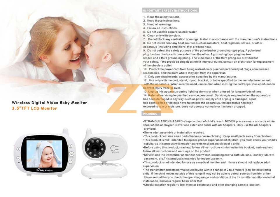 كاميرا مع شاشة لمراقبة طفلك