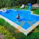 حمام سباحة بجودة فائقة وتصميم مميز من الاهرام
