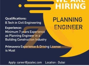 planning engineer in UAE
