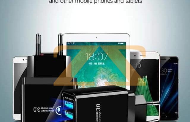 شاحن جوال 4 مداخل USB لشحن أكثر من جوال بوقت واحد